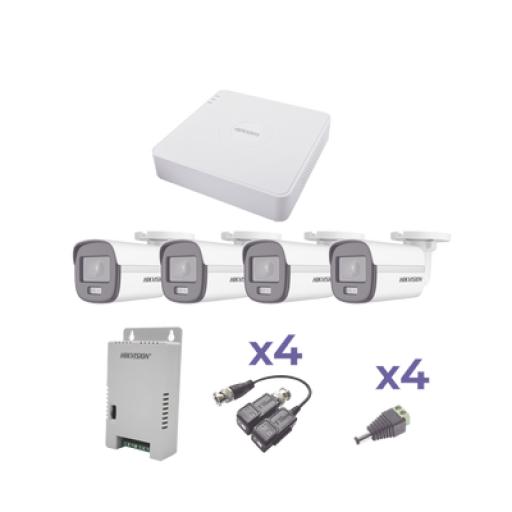 [EPCOMPROFESSIONAL_KESTXLT4BC] EPCOM PROFESSIONAL KIT COLORVU TURBOHD 1080p Lite / DVR 4 Canales / 4 Cámaras Bala (exterior 2.8 mm) / Transceptores / Conectores / Fuente de Poder Profesional