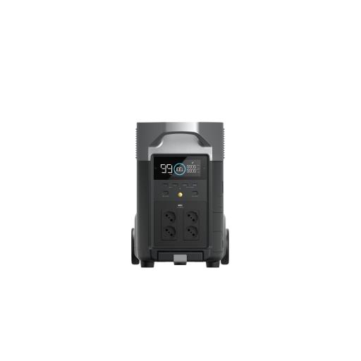 [ECOFLOW_EFD-500] ECOFLOW EcoFlow DELTA PRO | Estación de Energía Portátil 3600Wh Litio LFP / 5 AC 3600W (7200W Pico) / 2 USB-C 200W / Capacidad para Aumentar Respaldo / Cargador de Coche 10A a 12.6V / Conectividad WiFi y Bluetooth (App) / Carga Solar 1600W Ma