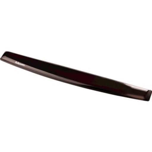 [FELLOWES_9112201] Fellowes Reposamuñecas Fellowes para el Teclado de Gel Crystal Color Negro