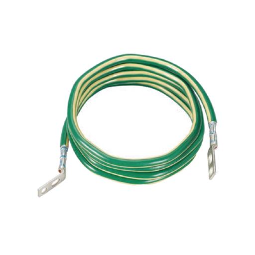 [PANDUIT_GJ696UH] Panduit Jumper para Aterrizar Equipos, 6 AWG, con Terminal Doblada a 45 Grados (LCC6-14JAWH-L) Para Conexión a Tierra y Terminal Recta (LCC6 - 14JAW-L) Para Equipos , 2.4 m de Largo