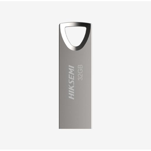 [HIKSEMIBYHIKVISION_HS-USB-M200/32G/2.0] HIKSEMI by HIKVISION Memoria USB de 32 GB / Versión 2.0 / Metalica / Compatible con Windows, Mac y Linux