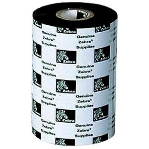 [ZEBRA_05555BK11045] ZEBRA WAX/RESIN RIBBON 110MMX4 4.33INX1476FT 5555 STANDARD