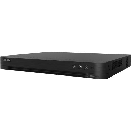 [HIKVISIONDIGITALTECHNOLOGY_IDS-7216HUHI-M2/S(E)] Hikvision Digital Technology DVR 16 Canales TurboHD + 16 Canales IP / 4K / Acusense / Audio por Coaxitron / Detección de Rostros / 2 Bahías de Disco Duro / Salida de Video en 4K