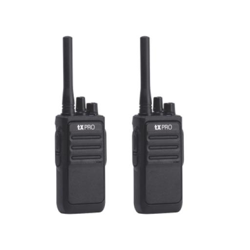 [TXPRO_TX-320DUO] TX PRO Par de radios analógicos UHF 400-470 MHz de 2 watts de potencia.
