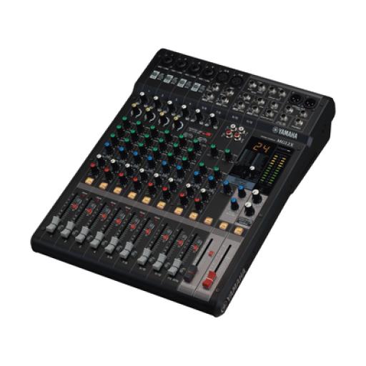 [YAMAHA_MG12XCV] YAMAHA Mezcladora de Audio | 12 Canales | 6 Entradas de Micrófono/línea | 2 Entradas Estéreo | Efectos Integrados | Alimentación Phantom | MG12X