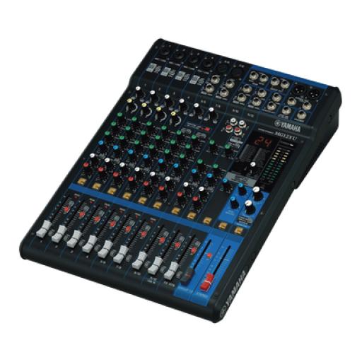 [YAMAHA_MG-12XU] YAMAHA Mezcladora de Audio | 12 Canales | 6 Entradas de Micrófono/línea | 2 Entradas Estéreo | Efectos Integrados | Alimentación Phantom | USB