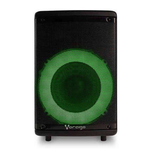 [VORAGO_KSP-302] Vorago BAFLE VORAGO 8" BT RECARGABLE 1 MICR. ALAMB. 30W RGB CTRL REM KSP-302
