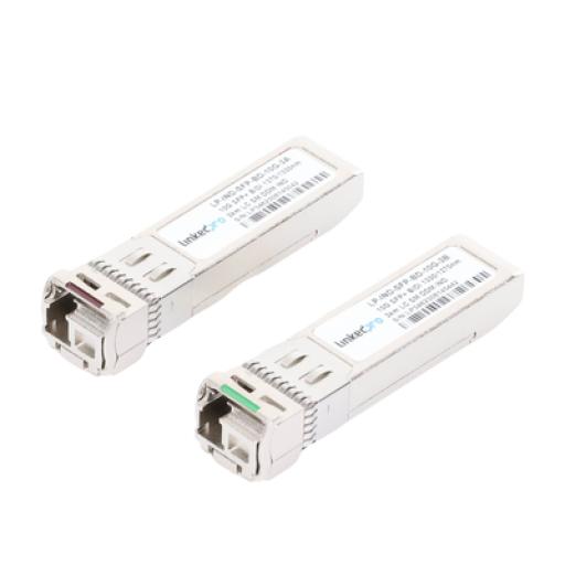 [LINKEDPROBYEPCOM_LP-IND-SFP-BD-10G-3] LINKEDPRO BY EPCOM Transceptores Ópticos Industriales Bidireccionales SFP+ (Mini-Gbic) / Monomodo 1270 & 1330 nm / 10 Gbps / 10GBASE / Conector LC/UPC Simplex / DDM / Hasta 3 km / 2 Piezas