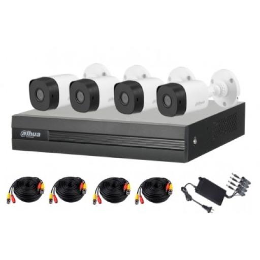 [DAHUA_KITXVR1B04-I1MP-2.8] Dahua Kit de Videovigilancia Dahua 4 canales Dahua Technology DH-KIT/XVR1B04-I/4-B1A11N-0360B