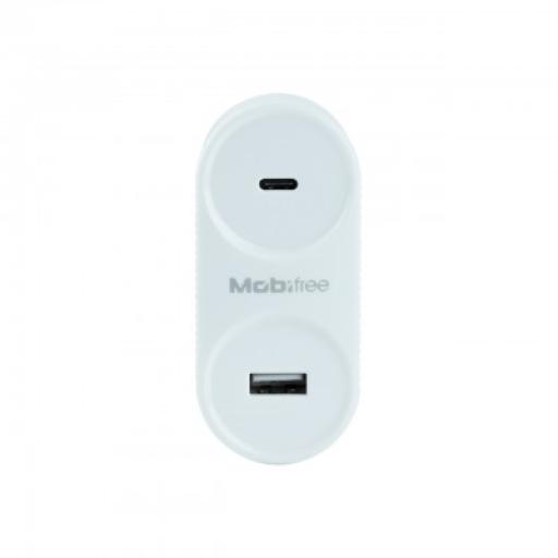 [MOBIFREE_MB-923354] MOBIFREE Cargador  Mobifree Cargador de pared USB y Tipo C 