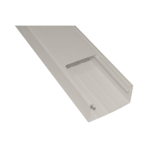 [THORSMAN_TEK-100-M] Thorsman Canaleta con tapa en color Marfil de PVC auto extinguible 100 x 52 x 2500mm (5501-04250)