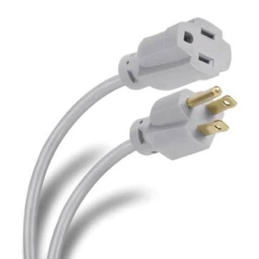 [STEREN_EXT-3X16-15GR] Steren Extensión Steren Polarizada 15m 1 Contacto 3x16 AWG Uso Rudo Color Gris