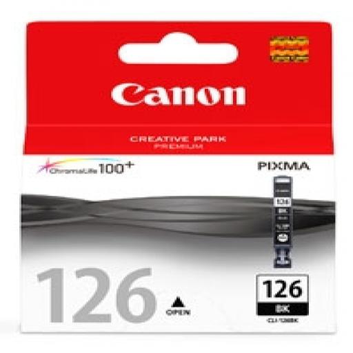 [CANON_4561B001AA/AB] Canon CARTUCHO DE TINTA CLI-126 BK NEGRO PARA IP4810 / IP4910 / IX65