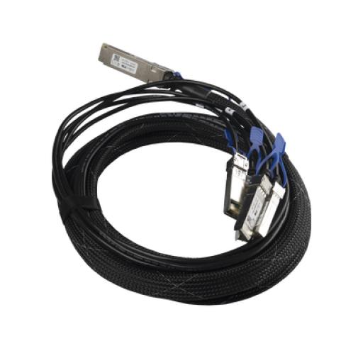 [MIKROTIK_XQ+BC0003-XS+] Mikrotik (XQ+BC0003-XS+) Cable de conexion 100G QSFP28 a 4 x 25G SFP28 o 40G QSFP+ a 10G SFP+, 3m