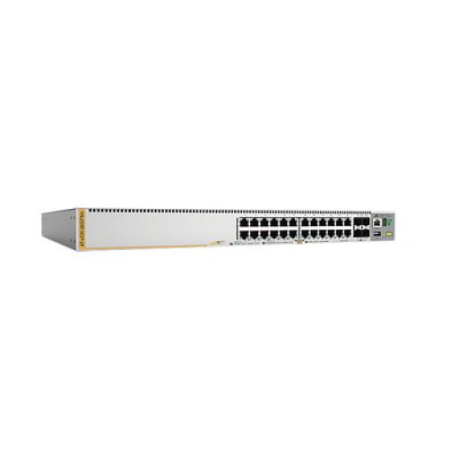 [ALLIEDTELESIS_AT-X530-28GPXM-10] Allied Telesis Switch PoE+ Stackeable Capa 3, 20 puertos 10/100/1000 Mbps + 4 x 100M/1G/2.5/5G-T + 4 puertos SFP+ 10 G, hasta 740 W, fuente redundante