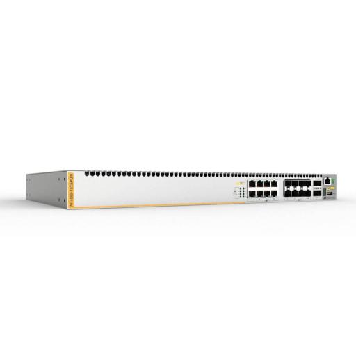 [ALLIEDTELESIS_AT-X550-18XSPQM-10] Allied Telesis Switch Stackeable Inteligente Capa 3, 8 puertos 1 G / 2.5 G / 5 G / 10 G BaseT PoE+, 8 puertos 1 G / 10 G SFP+ y 2 puertos 40 G QSFP, 240 W