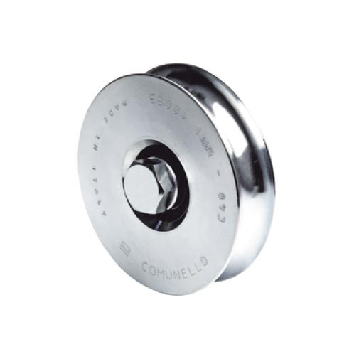 [COMUNELLO_1150-4525-001] COMUNELLO 310 - Rueda de 8 cm SIN Soporte / Soporta hasta 200 kg / Canal Tipo "U"
