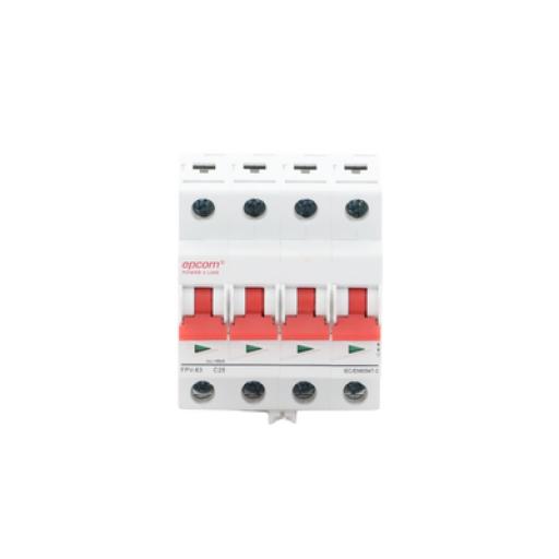 [EPCOM_FPV634PC25] Epcom Protección Térmica 4P, 25A,  Corriente Directa  1000 Vcc para Aplicación Fotovoltaica Montaje Riel DIN