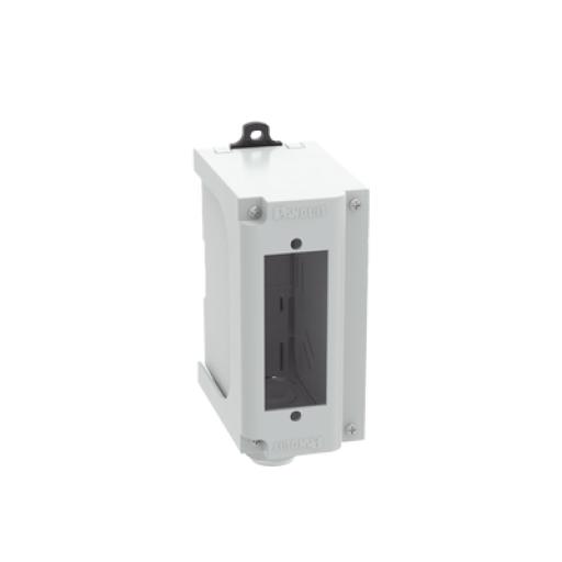 [PANDUIT_FDPPSIG] Panduit Panel de Parcheo Modular para Fibra Óptica, de Instalación en Riel DIN Estándar de 35mm, Acepta Una Placa Acopladora FAP, Color Gris
