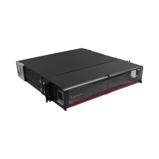 [SIEMON_LVE-2U-MD-P01A] Siemon Distribuidor de Fibra Óptica de Alta Densidad LigthVerse *Pro* Para Rack de 19in, Acepta 8 Placas Plug and Play, Hasta 192 Fibras, 2 UR