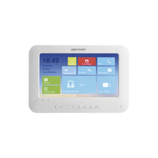 [HIKVISIONDIGITALTECHNOLOGY_DS-KH6310-WL] Hikvision Digital Technology Monitor IP Touch Screen 7'' para Videoportero IP / Soporta P2P / WiFi / Vídeo en Vivo / Audio de Dos Vías / Apertura Remota / Llamadas entre Monitores