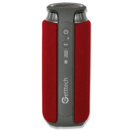 [GETTTECH_GBS-31504R] Getttech BOCINA GETTTECH GBS-31504R BEAT BT4.2 MIC/3.5MM, RES AGUA, ROJO