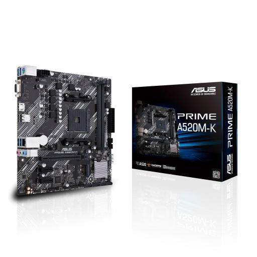 [ASUS_PRIME A520M-K] Tarjeta madre ASUS micro ATX PRIME A520M-K S-AM4 AMD A520 HDMI 64GB