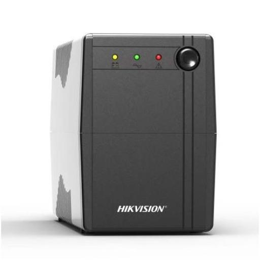 [HIKVISIONDIGITALTECHNOLOGY_DS-UPS1000-X] Hikvision Digital Technology UPS de 1000 VA / 600 W / Protección Contra Sobrecarga y Descarga / Entrada y Salida 120 VCA / 6 Tomas NEMA 5-15R (4 con Respaldo y 2 sin Respaldo)