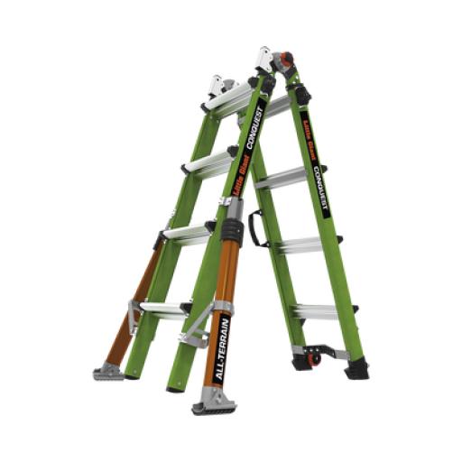 [LITTLEGIANT_CONQUEST2.0] Little Giant Escalera Multi-Posiciones de 6.7 m (22') para Suelos Inclinados o con Desniveles. 