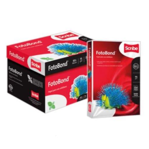 [SCRIBE_5315] Scribe Papel Cortado Scribe Fotobond Doble Carta 95% de Blancura 75gr Caja C/2500 Hojas