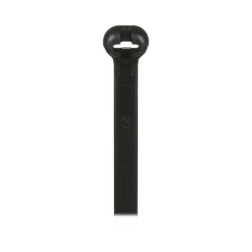 [PANDUIT_BT4LH-TL0] Panduit Cincho Dome-Top Nylon 6.6, 378mm largo x 7mm ancho, Color Negro. Paquete de 250 piezas