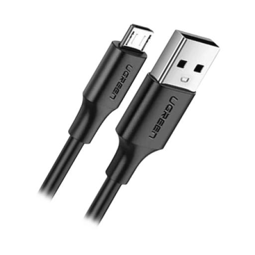 [UGREEN_60136] Ugreen Cable USB-A a Micro USB | 1 Metro | Tecnología de Carga Rápida Qualcomm / QC 3.0/2.0 | Recarga hasta 18W | Transmisión de Datos hasta 480Mbps | Tecnología de Carga Segura | Hasta 5,000 Flexiones | ABS y PVC de Alta Duraci&oacut