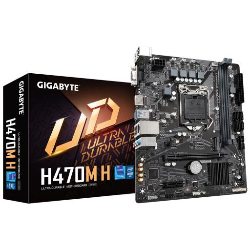 [GIGABYTE_H470M H] MOTHERBOARD GIGABYTE (H470M H ) SOCKET 1200 10A/11A, 2*DDR4, M.2,HDMI, MICRO ATX