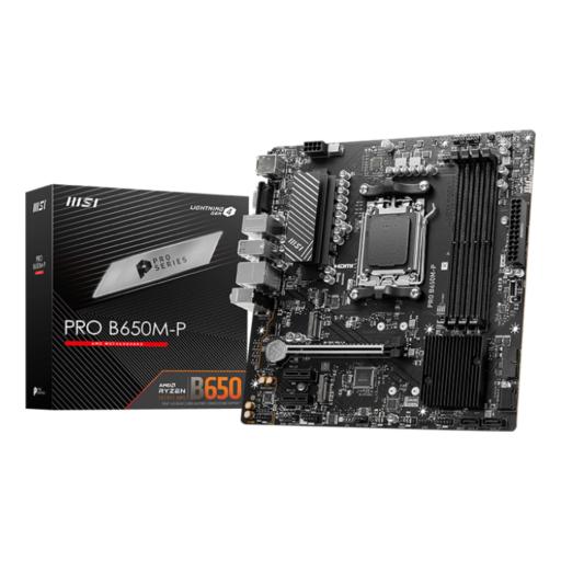 [MSI_PRO B650M-P] MOTHERBOARD MSI (PRO B650M-P) SOCKET AM5, 4*DDR5 7200, HDMI, DP, VGA, 2*M.2, MICRO ATX