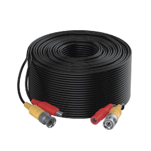 [HIKVISIONDIGITALTECHNOLOGY_DS-1LH1S2C-20] Hikvision Digital Technology Cable Coaxial Siames (Mini RG59) + Alimentación / 20 Metros de Distancia / CCA / Soporta 1080p (2 Megapixel) hasta 4K (8 Megapixel) / Uso Interior y Exterior