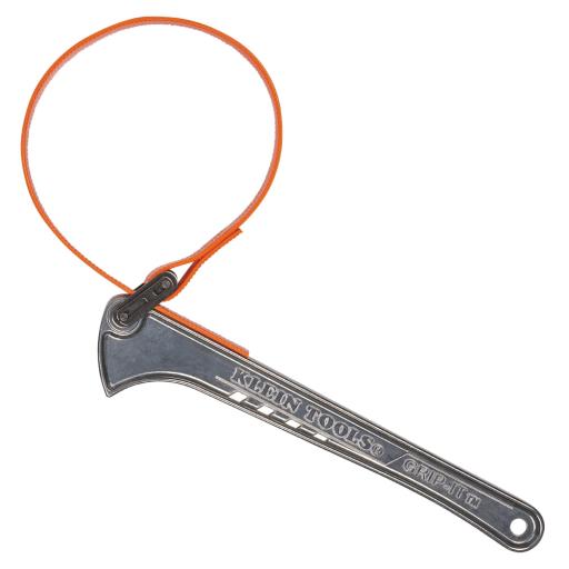 [KLEINTOOLS_S12HB] Klein Tools Llave de Correa Ajustable Grip-It™ de 3.8 a 12.7 cm diámetro, Ideal para Apretado / Aflojado de Tubos, Filtros, Barras, etc.