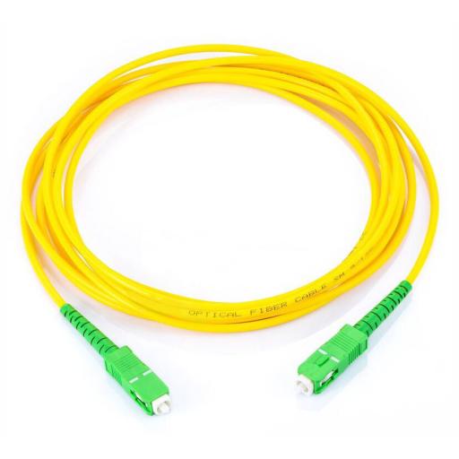 [LINKEDPROBYEPCOM_LPSMJSCASCASP22] LINKEDPRO BY EPCOM Jumper de Fibra Óptica Monomodo SC/APC SC/APC Simplex, color amarillo, 2 metros, 2mm