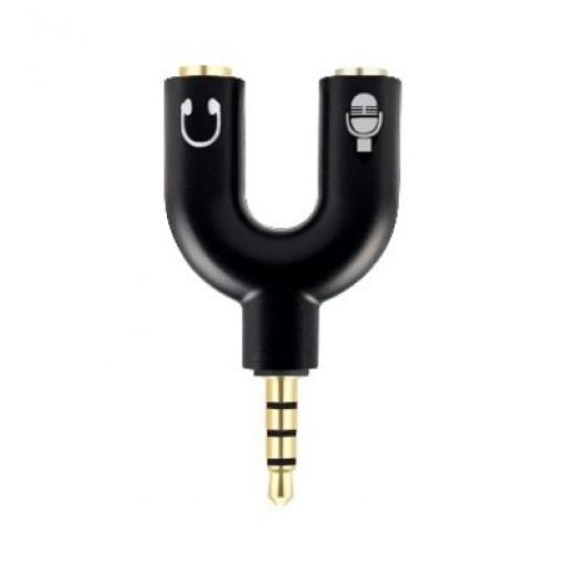 [BROBOTIX_181802-2] BRobotix Adaptador Stereo 3.5 mm Macho a Dual 3.5 mm H BROBOTIX 181802-2