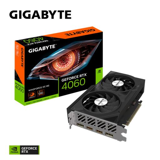 [GIGABYTE_GV-N4060WF2OC-8GD] Tarjeta de video Gigabyte NVIDIA GeForce RTX 4060 WINDFORCE OC 8G