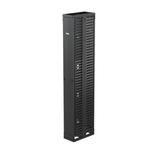 [PANDUIT_PR2VD10] Panduit Organizador Vertical PatchRunner™, Doble (Frontal y Posterior), Para Rack Abierto de 45 Unidades, 10in de Ancho, Color Negro