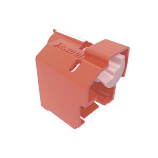 [PANDUIT_PSL-DCPLE] Panduit Kit de 10 Dispositivos Para Impedir Desconexión de Plug RJ45, Color Rojo, Incluye Herramienta para Instalar/Retirar 