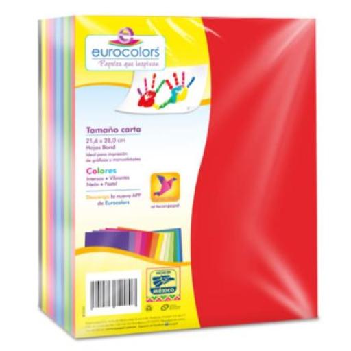 [EUROCOLORS_EC0077] EUROCOLORS Papel Cortado Eurocolors Arcoiris Carta 500H/Pqte