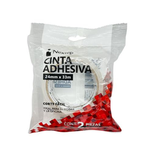 [NEXTEP_NE-608T] Nextep Cinta Nextep Adhesiva Corte Fácil 24 mm x 33 mts Bolsa c/2