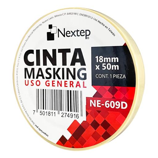 [NEXTEP_NE-609D] Nextep Cinta Nextep Masking Uso General 18 mm x 50 mts