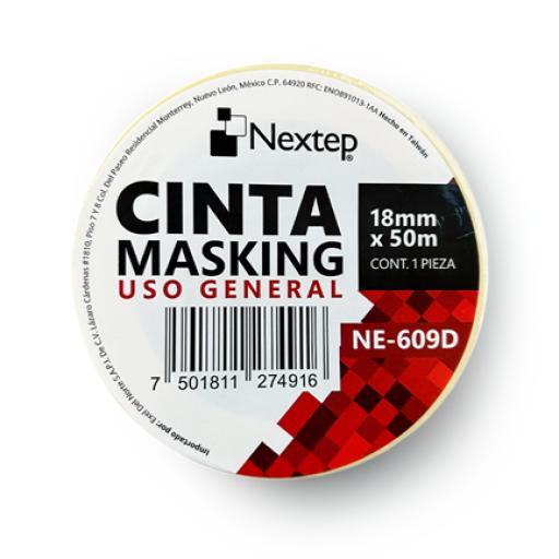 [NEXTEP_NE-609D] Nextep Cinta Nextep Masking Uso General 18 mm x 50 mts