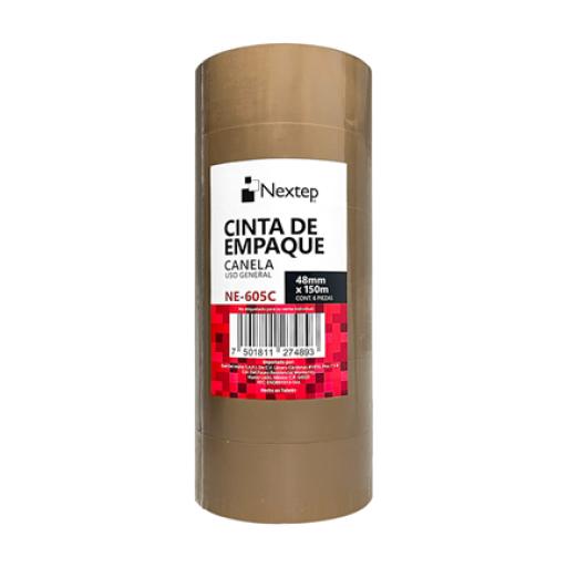 [NEXTEP_NE-605C] Nextep Cinta Nextep Empaque Canela Uso General 48 mm x 150 mts c/6