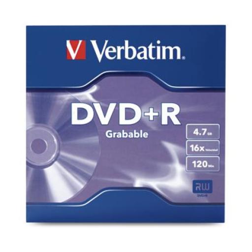 [VERBATIM_97391] Verbatim DVD+R Verbatim 4.7GB 16X 1 Pieza