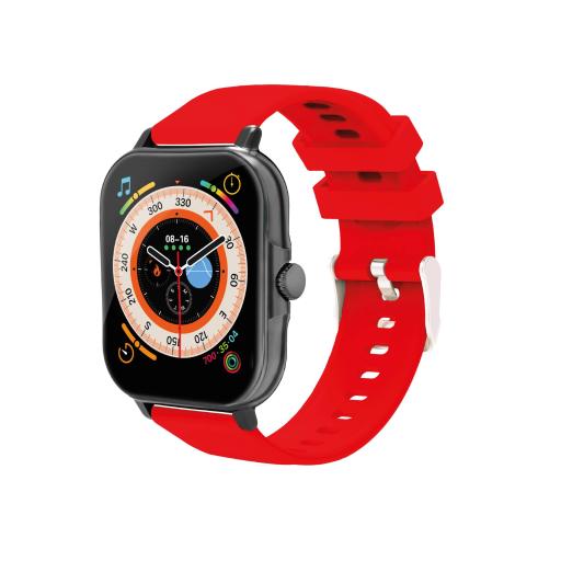 [NECNON_NBSW2125SI] NECNON SMARTWATCH NECNON NSW-201 1.81" TOUCH IP67 BT5.0 LLAM/MIC NEGRO/ROJO NBSW2125SI