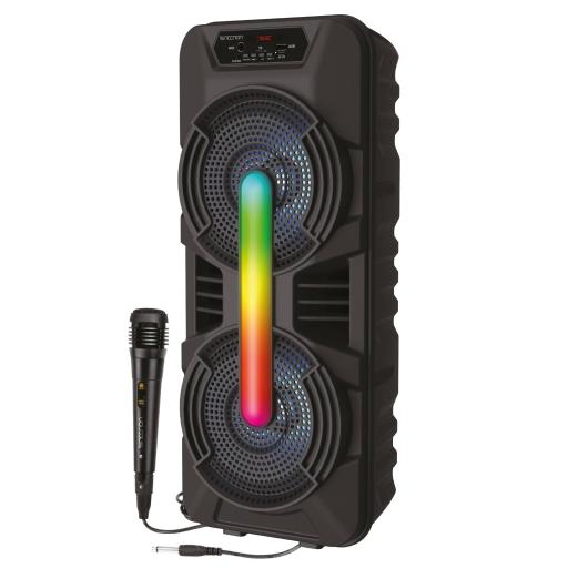[NECNON_NBBB8X0188] NECNON BAFLE NECNON BTDUAL 8"NB-08X TWS MIC ALA FM/MICSD/USB 7400W PMPO NEGRO NBBB8X0188