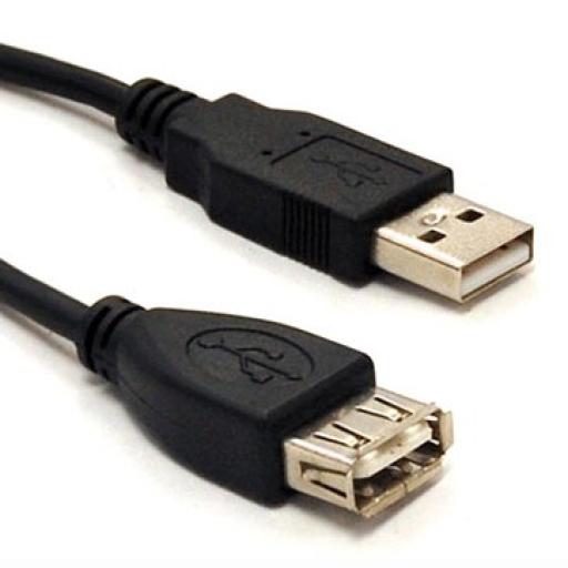 [BROBOTIX_102345] CABLE USB V2.0 EXTENSIÓN MACHO - HEMBRA BRobotix 4.5 m.